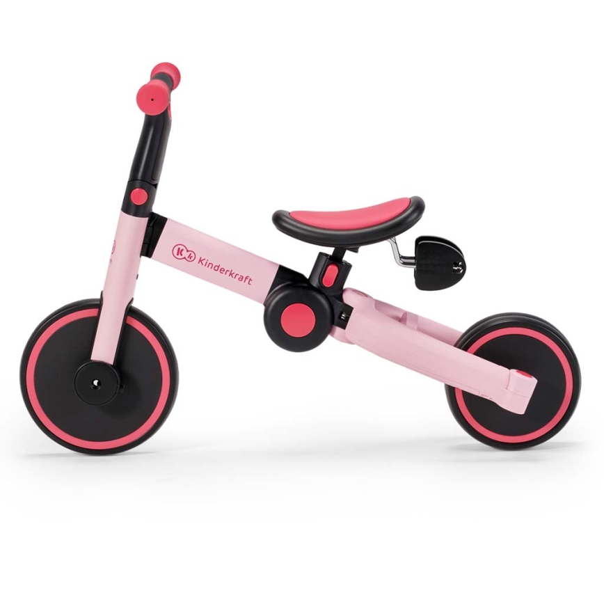 KINDERKRAFT - Correpasillos infantil 3 en 1 4TRIKE rosa