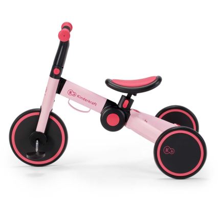 KINDERKRAFT - Correpasillos infantil 3 en 1 4TRIKE rosa