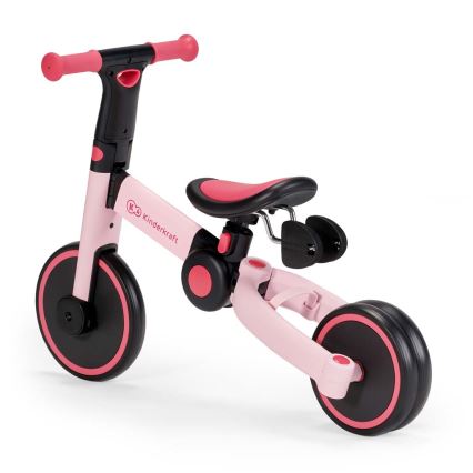 KINDERKRAFT - Correpasillos infantil 3 en 1 4TRIKE rosa