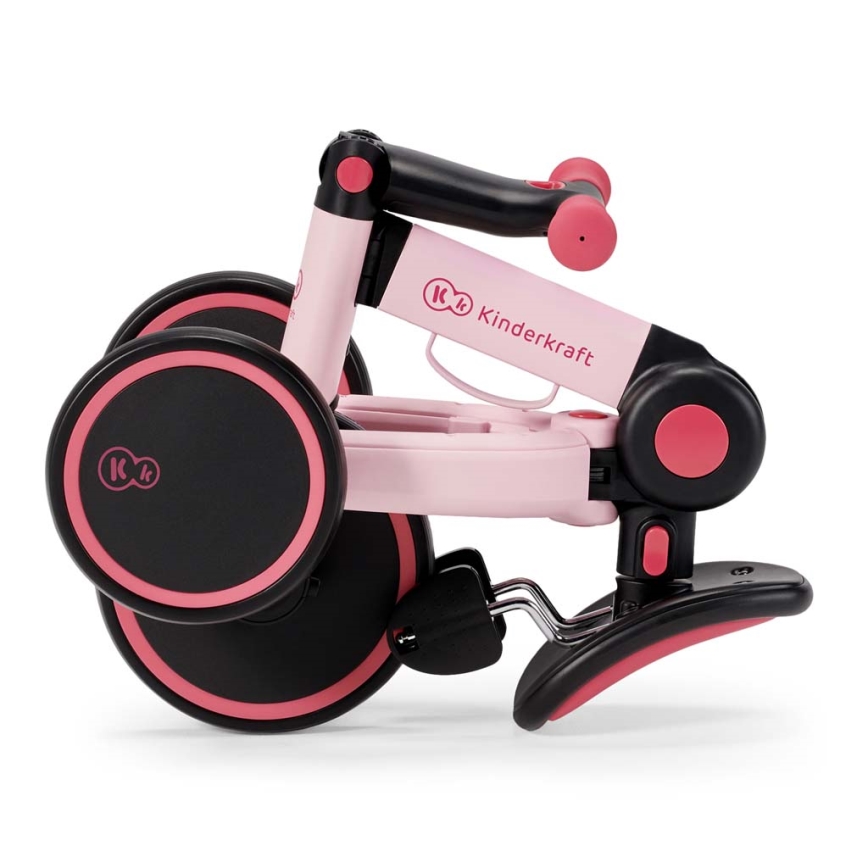 KINDERKRAFT - Correpasillos infantil 3 en 1 4TRIKE rosa