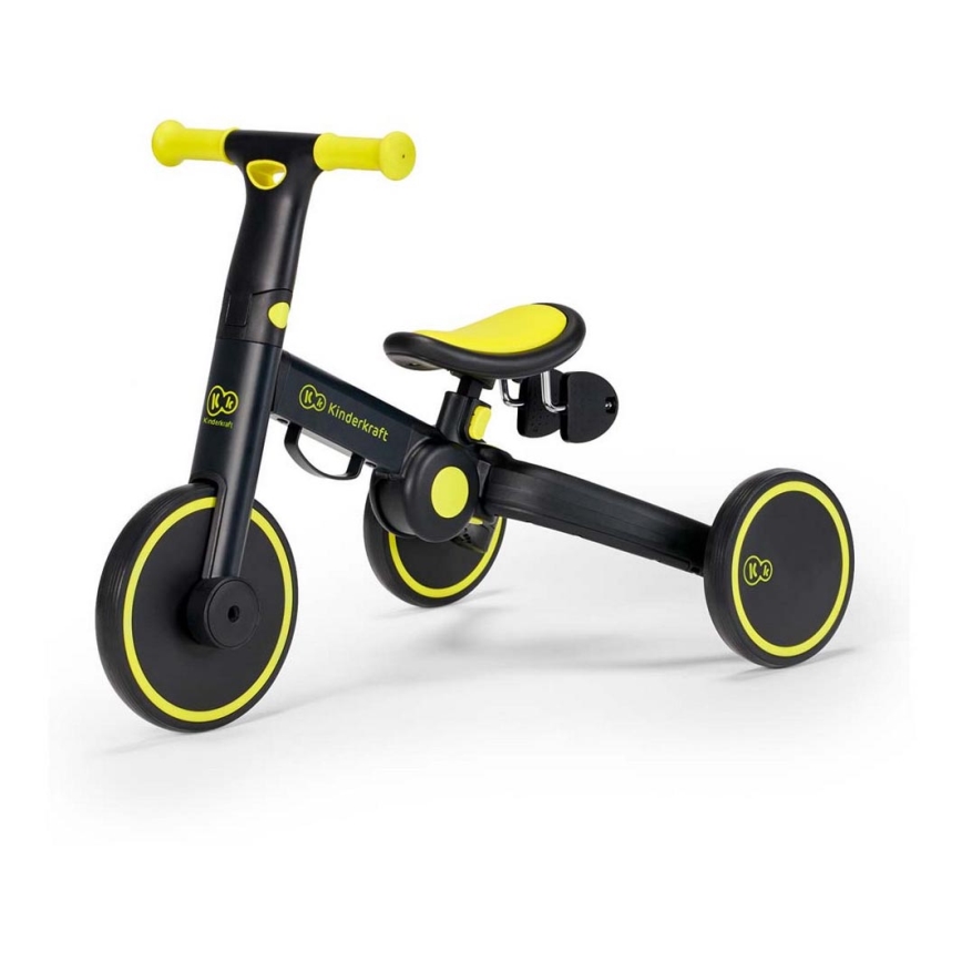 KINDERKRAFT - Correpasillos infantil 3 en 1 4TRIKE amarillo/negro