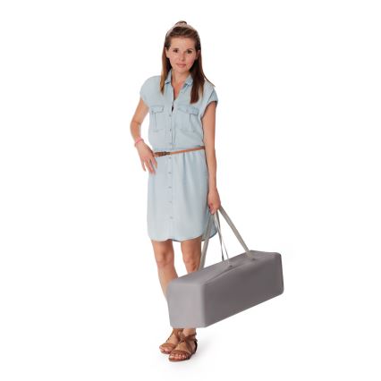 KINDERKRAFT - Cuna de viaje Baby Tiger VIKI gris