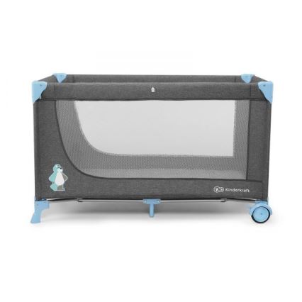 KINDERKRAFT - Cuna de viaje JOY gris-azul