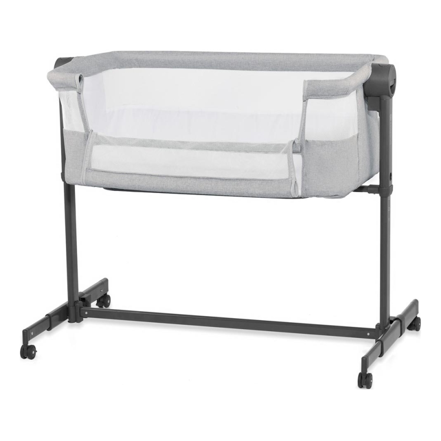 KINDERKRAFT - Cuna para bebé NESTE UP 2 gris claro