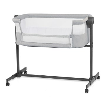 KINDERKRAFT - Cuna para bebé NESTE UP2, gris claro