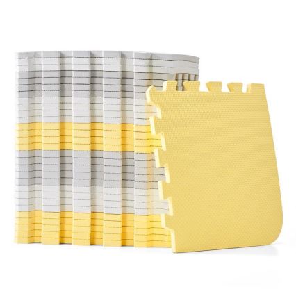 KINDERKRAFT - Puzzle de espuma LUNO 30 piezas gris/amarillo