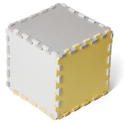 KINDERKRAFT - Puzzle de espuma LUNO 30 piezas gris/amarillo