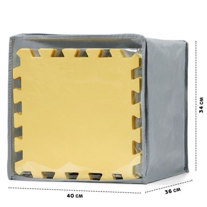 KINDERKRAFT - Puzzle de espuma LUNO 30 piezas gris/amarillo