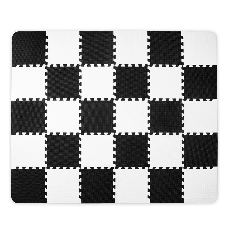 KINDERKRAFT - Puzzle de espuma LUNO 30 piezas negro/blanco