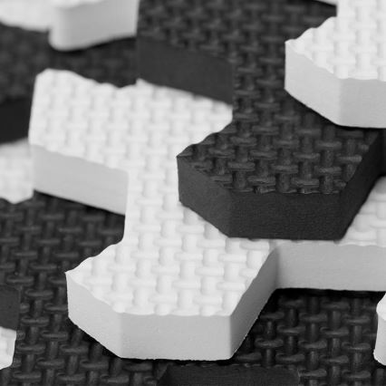 KINDERKRAFT - Puzzle de espuma LUNO 30 piezas negro/blanco