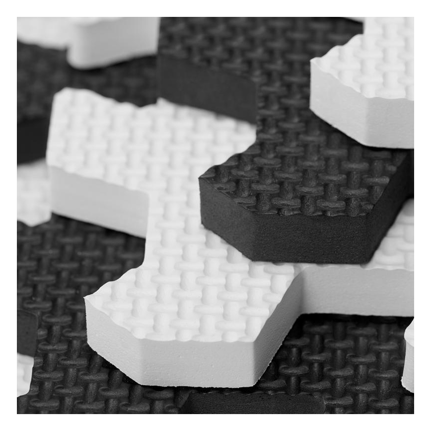 KINDERKRAFT - Puzzle de espuma LUNO 30 piezas negro/blanco
