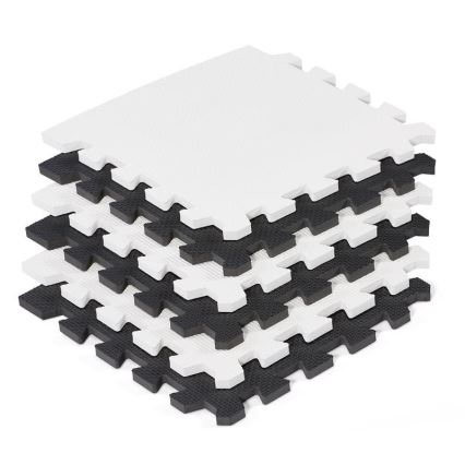 KINDERKRAFT - Puzzle de espuma LUNO 30 piezas negro/blanco