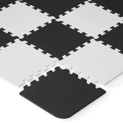KINDERKRAFT - Puzzle de espuma LUNO 30 piezas negro/blanco
