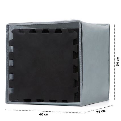 KINDERKRAFT - Puzzle de espuma LUNO 30 piezas negro/blanco