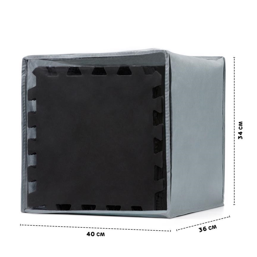 KINDERKRAFT - Puzzle de espuma LUNO 30 piezas negro/blanco