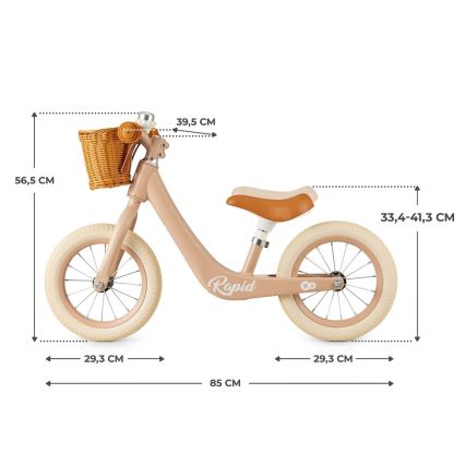 KINDERKRAFT SELECT - Bicicleta de empuje RAPID2 rosa