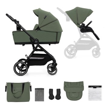 KINDERKRAFT SELECT - Cochecito 2en1 YOXI Mystic verde