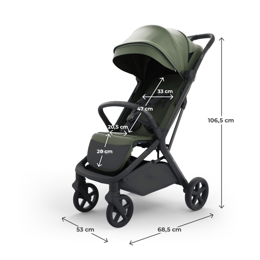 KINDERKRAFT SELECT - Cochecito deportivo NUBI 3 Mystic Green