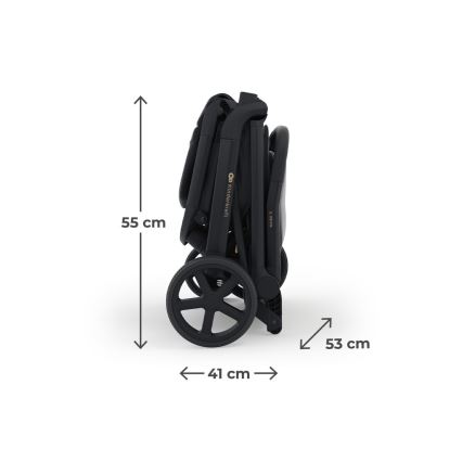 KINDERKRAFT SELECT - Cochecito deportivo NUBI 3 Negro medianoche