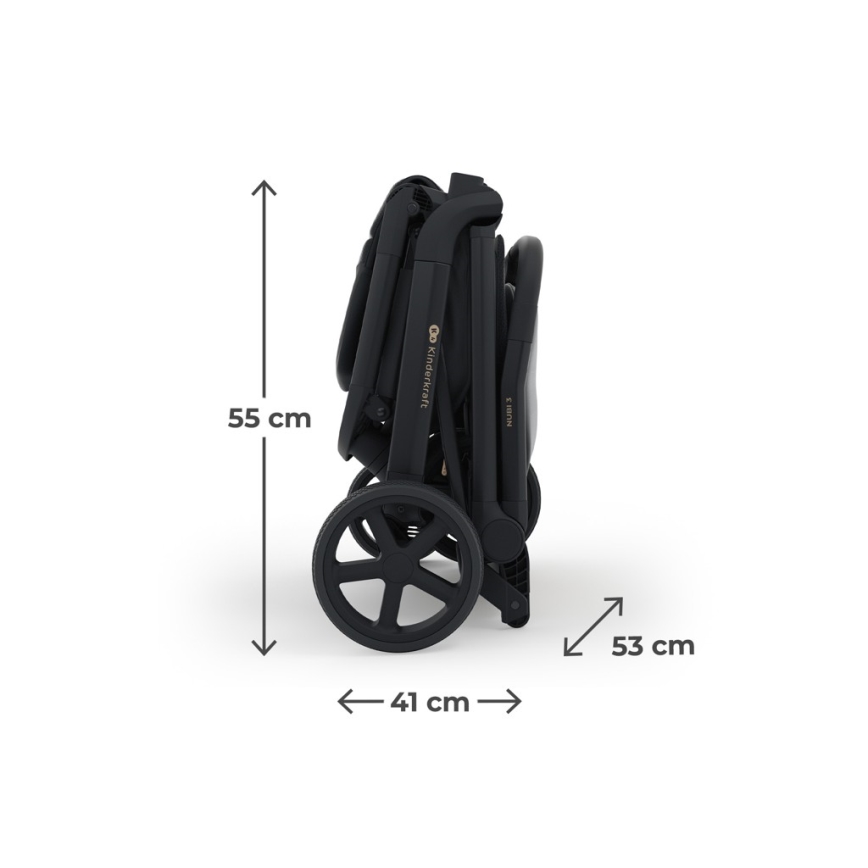KINDERKRAFT SELECT - Cochecito deportivo NUBI 3 Negro medianoche