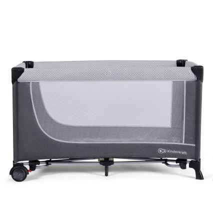 KINDERKRAFT SELECT - Cuna de viaje LEODY gris