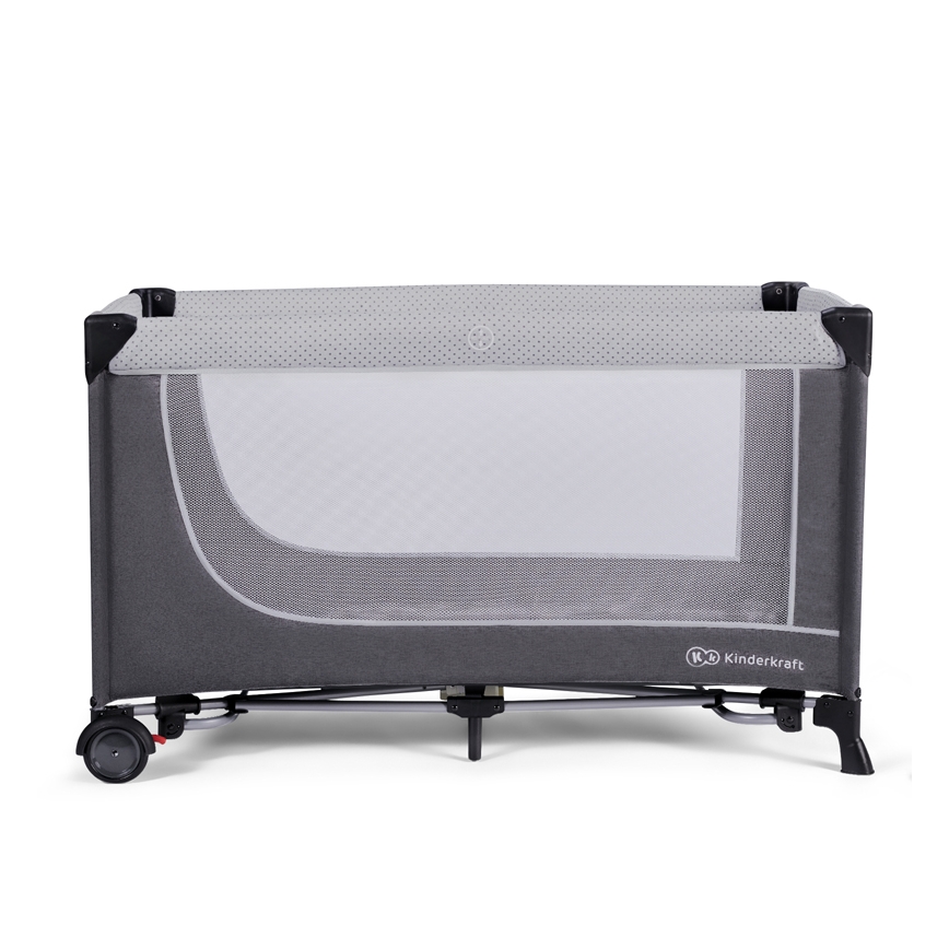 KINDERKRAFT SELECT - Cuna de viaje LEODY gris