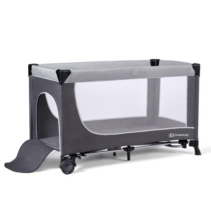 KINDERKRAFT SELECT - Cuna de viaje LEODY gris