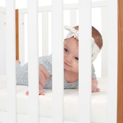 KINDERKRAFT SELECT - Cuna infantil 4 en 1 KOYA Premium haya/pino