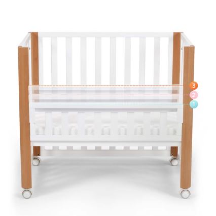 KINDERKRAFT SELECT - Cuna infantil 4 en 1 KOYA Premium haya/pino