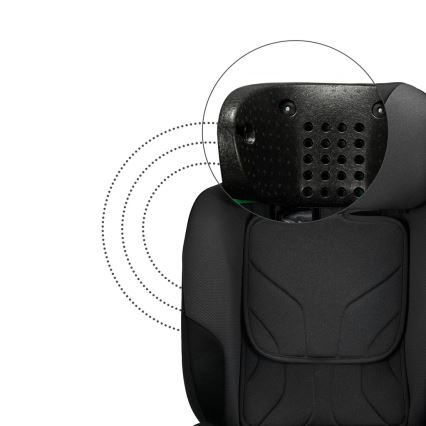 KINDERKRAFT SELECT - Silla de coche I-FIX (40-150 cm) Negro grafito