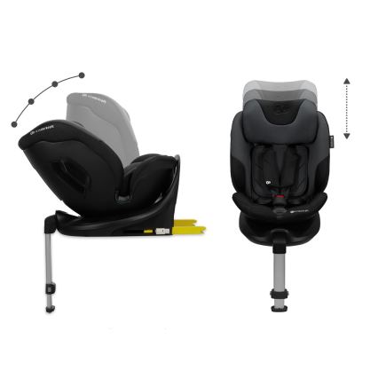 KINDERKRAFT SELECT - Silla de coche I-FIX (40-150 cm) Negro grafito