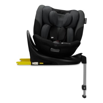 KINDERKRAFT SELECT - Silla de coche infantil con base giratoria I-FIX (40-150 cm) Negro grafito