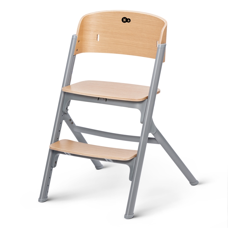 KINDERKRAFT SELECT - Silla de comedor para niños 3en1 LIVY Premium roble