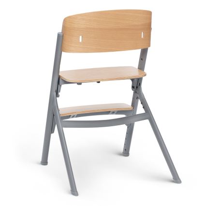 KINDERKRAFT SELECT - Silla de comedor para niños 3en1 LIVY Premium roble