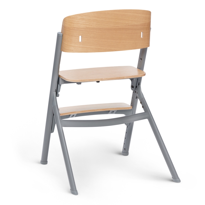 KINDERKRAFT SELECT - Silla de comedor para niños 3en1 LIVY Premium roble