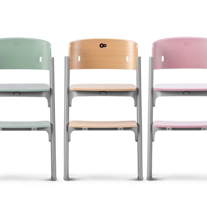 KINDERKRAFT SELECT - Silla de comedor para niños 3en1 LIVY Premium roble