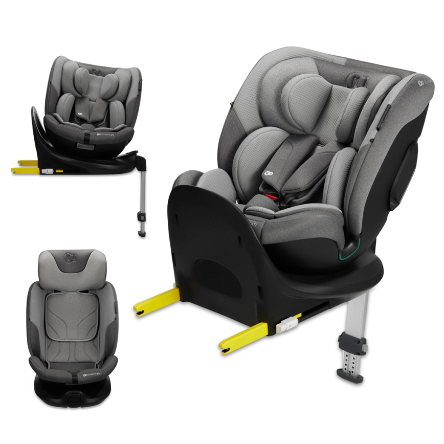 KINDERKRAFT SELECT - Silla para coche I-FIX (40-150 cm) Gris frío