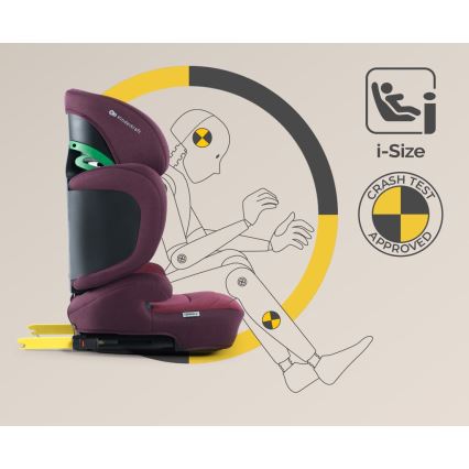 KINDERKRAFT SELECT - Silla para coche XPAND 2 i-Tamaño (100-150 cm) Premium Cherry perla
