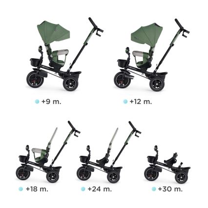 KINDERKRAFT SELECT - Triciclo infantil SPINSTEP Premium verde
