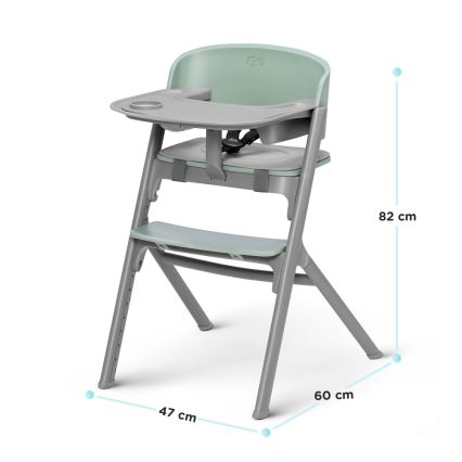 KINDERKRAFT SELECT - Trona infantil 3 en 1 LIVY Premium Verde oliva
