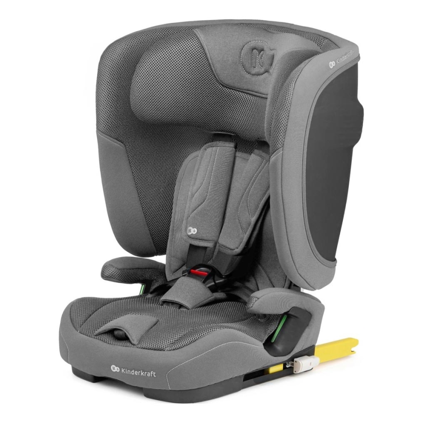 KINDERKRAFT - Silla de coche FIX2GO i-Size 76-150 cm gris