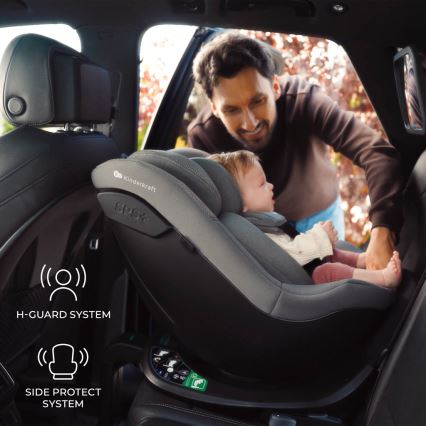 KINDERKRAFT - Silla de coche I-GUARD i-Size 40-105 cm gris