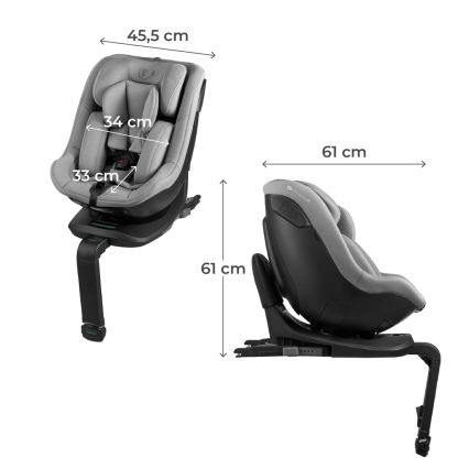 KINDERKRAFT - Silla de coche I-GUARD i-Size 40-105 cm gris