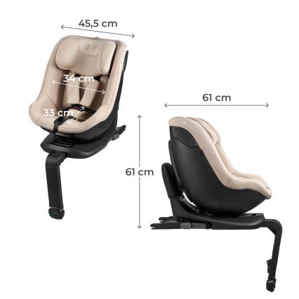 KINDERKRAFT - Silla de coche I-GUARD PRO i-Size 61-105 cm beige