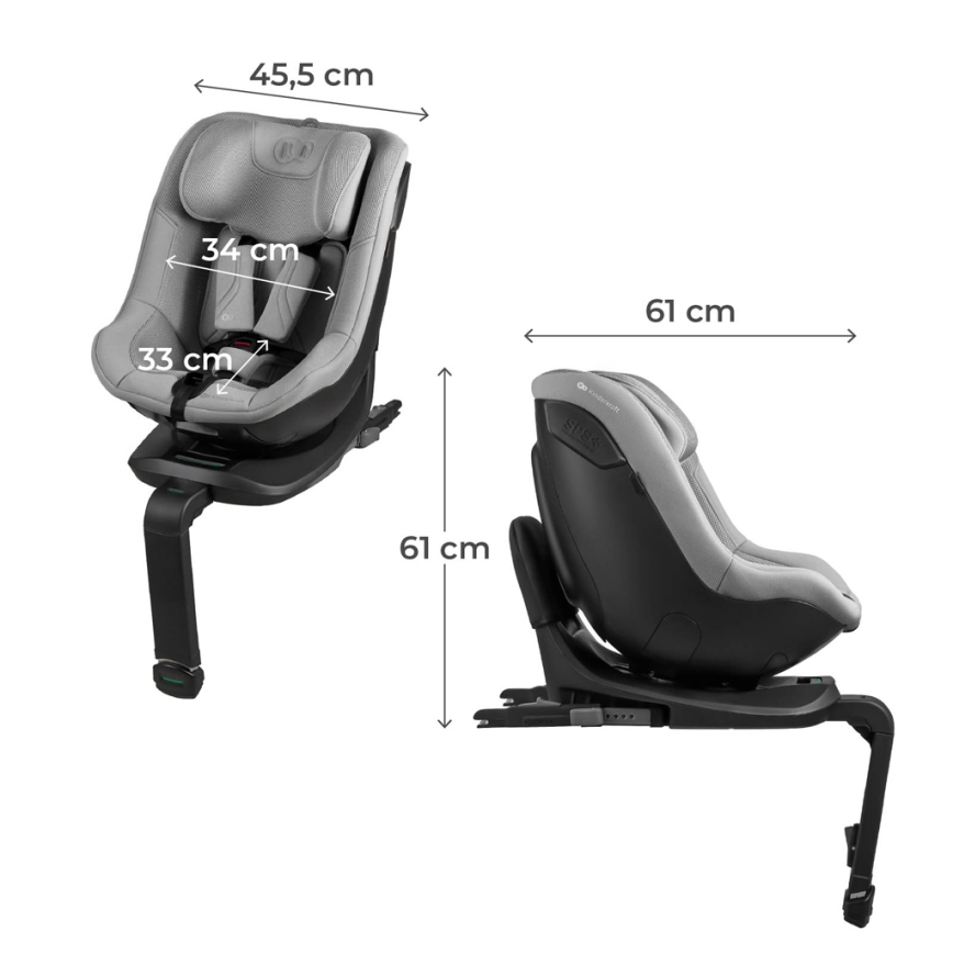 KINDERKRAFT - Silla de coche I-GUARD PRO i-Size 61-105 cm gris
