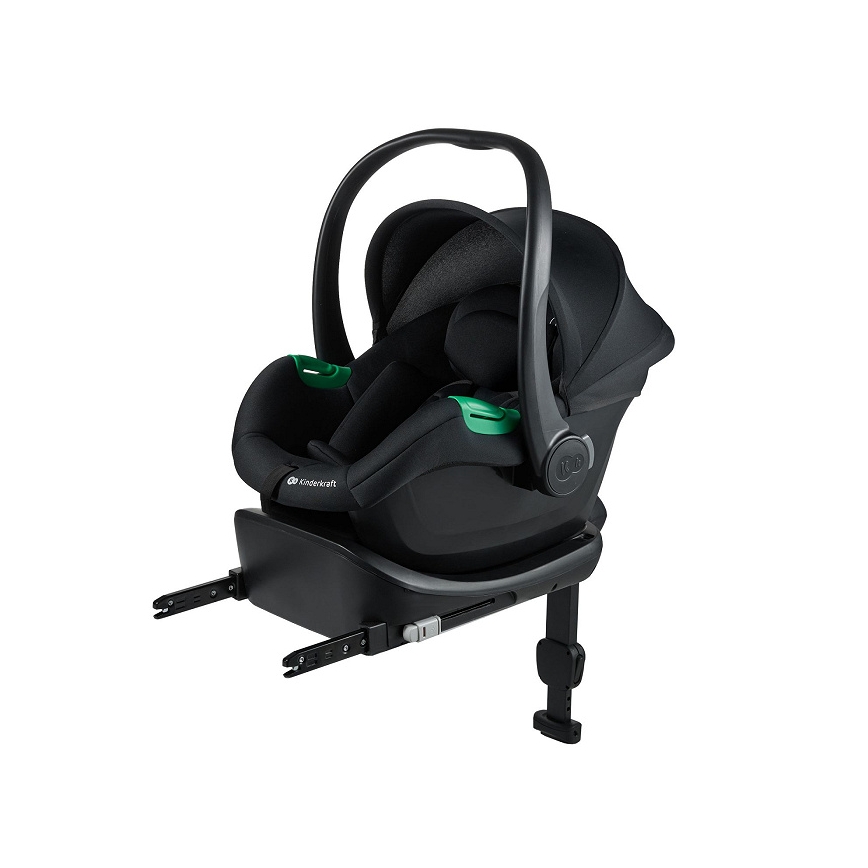 KINDERKRAFT - Silla de coche MINK PRO 2 40-87 cm (0-13 kg) negra