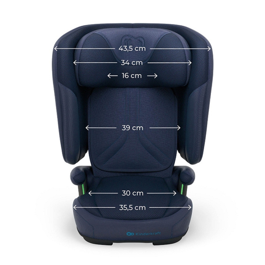 KINDERKRAFT - Silla de coche plegable UNITY 2 i-Size 100-150 cm azul oscuro