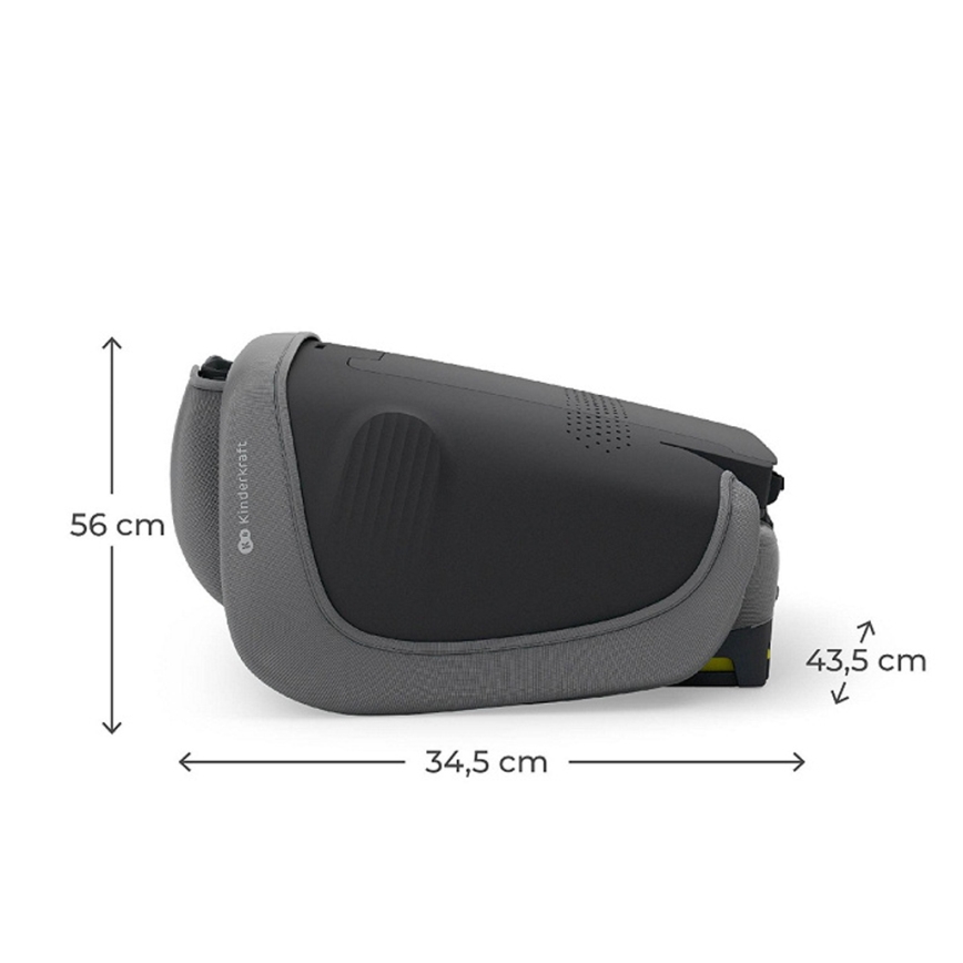 KINDERKRAFT - Silla de coche plegable UNITY 2 i-Size 100-150 cm gris