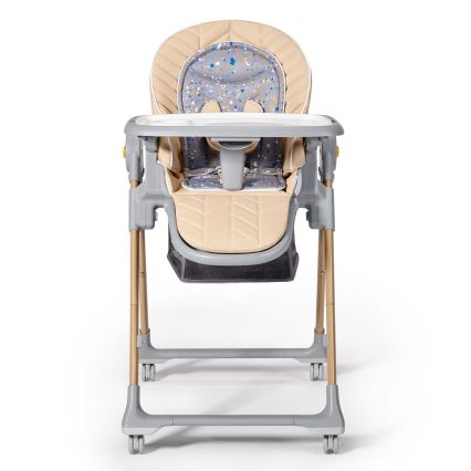 KINDERKRAFT - Silla de comedor infantil 2en1 LASTREE beige/gris