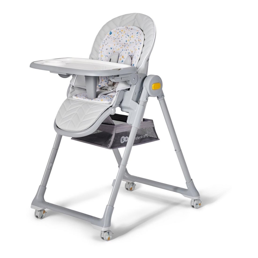 KINDERKRAFT - Silla de comedor infantil 2en1 LASTREE gris